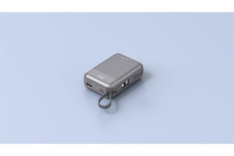 Pin sạc dự phòng Polymer 20000mAh Type C PD QC 3.0 22.5W Xmobile CarryOn Y112 kèm Cáp Lightning và Type C Màu Xám