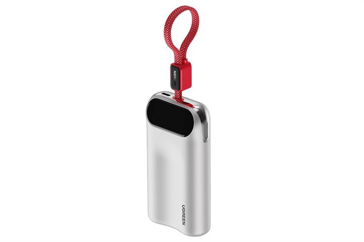 Pin sạc dự phòng 10000mAh Type C PD QC 3.0 45W Ugreen PB610 kèm Cáp Type C Màu Bạc