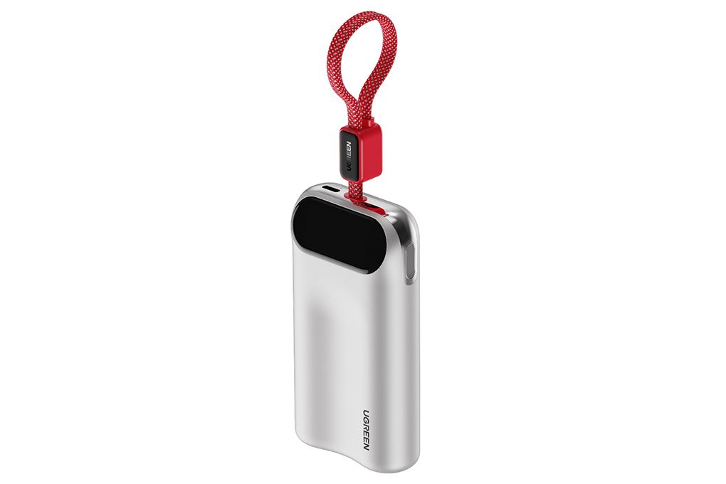 Pin sạc dự phòng 10000mAh Type C PD QC 3.0 45W Ugreen PB610 kèm Cáp Type C Màu Bạc