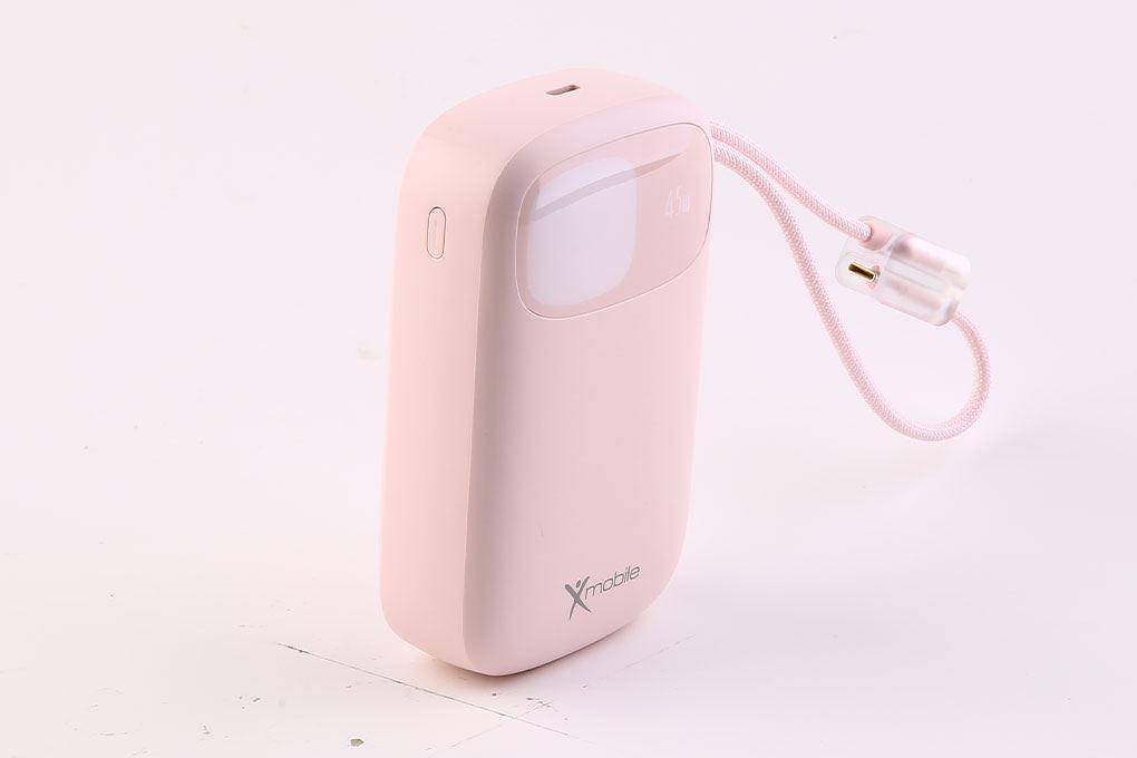 Pin sạc dự phòng Polymer 20000mAh Type C PD QC 3.0 45W Xmobile DS85C10 kèm Cáp Type C Màu Hồng