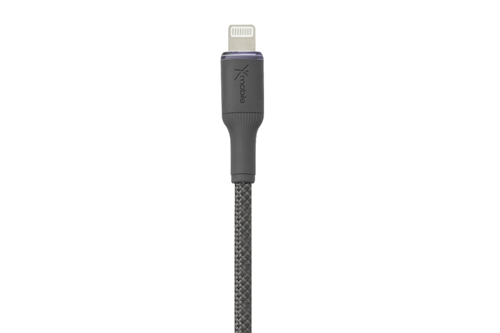 Cáp sạc nhanh và truyền dữ liệu Type-C - Lightning 27W 1m Xmobile L2320 Màu Nâu