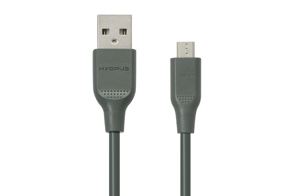 Cáp sạc USB-A - Micro USB 10.5W 1m Hydrus LTPP-40 Màu Xanh rêu