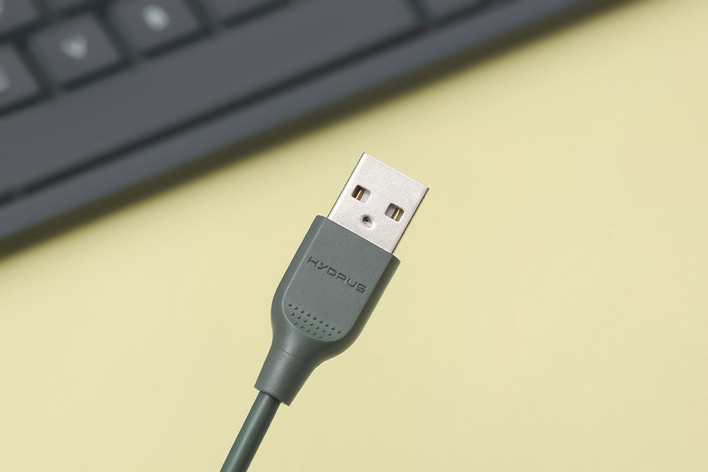 Cáp sạc USB-A - Micro USB 10.5W 1m Hydrus LTPP-40 Màu Xanh rêu