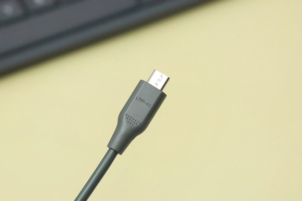 Cáp sạc USB-A - Micro USB 10.5W 1m Hydrus LTPP-40 Màu Xanh rêu