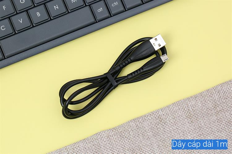 Cáp sạc USB-A - Micro USB 10W 1m Hydrus CS-DC52 Màu Đen
