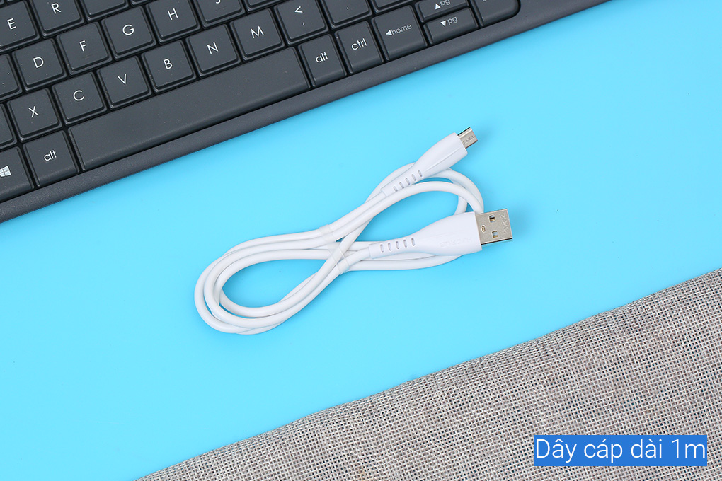 Cáp sạc USB-A - Micro USB 10W 1m Hydrus CS-DC52 Màu Trắng