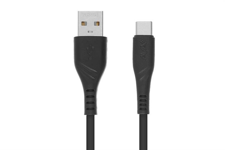 Cáp sạc nhanh USB-A - Type-C 18W 1m AVA+ CS-CL0862 Màu Đen