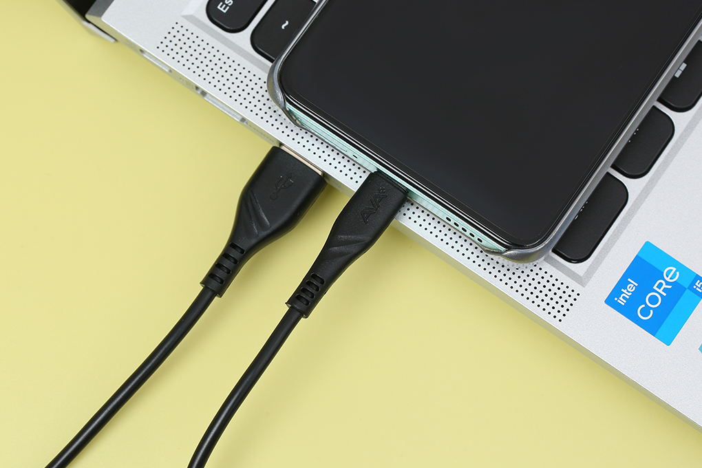 Cáp sạc nhanh USB-A - Type-C 18W 1m AVA+ CS-CL0862 Màu Đen