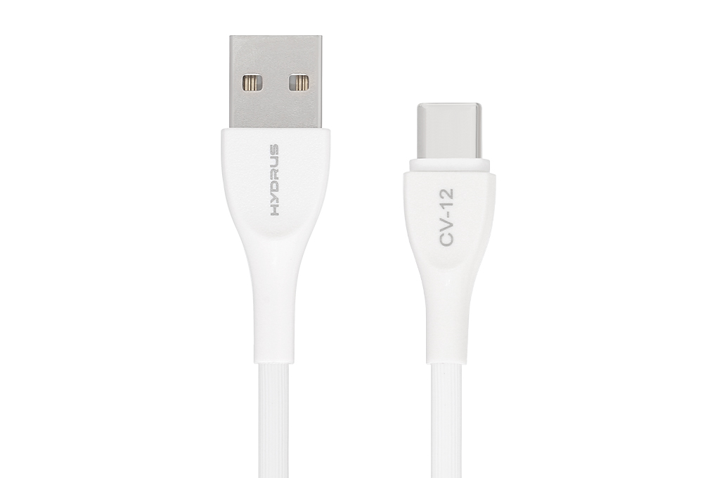 Cáp sạc và truyền dữ liệu USB-A - Type-C 15W 2m Hydrus CV-12 Màu Trắng
