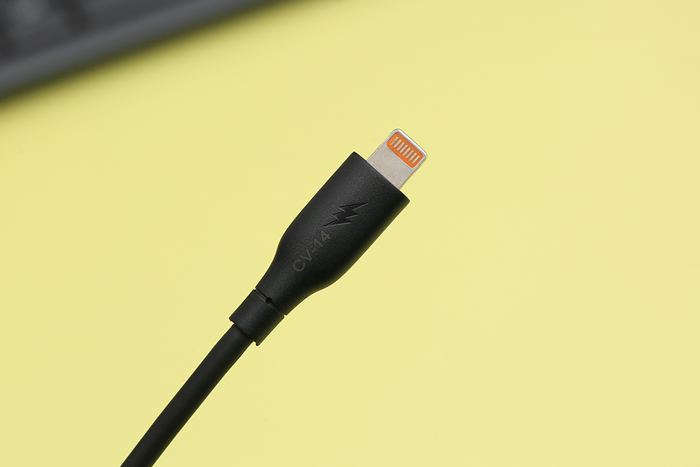 Cáp sạc và truyền dữ liệu USB-A - Lightning 12W 2m Hydrus CV-14 Màu Đen