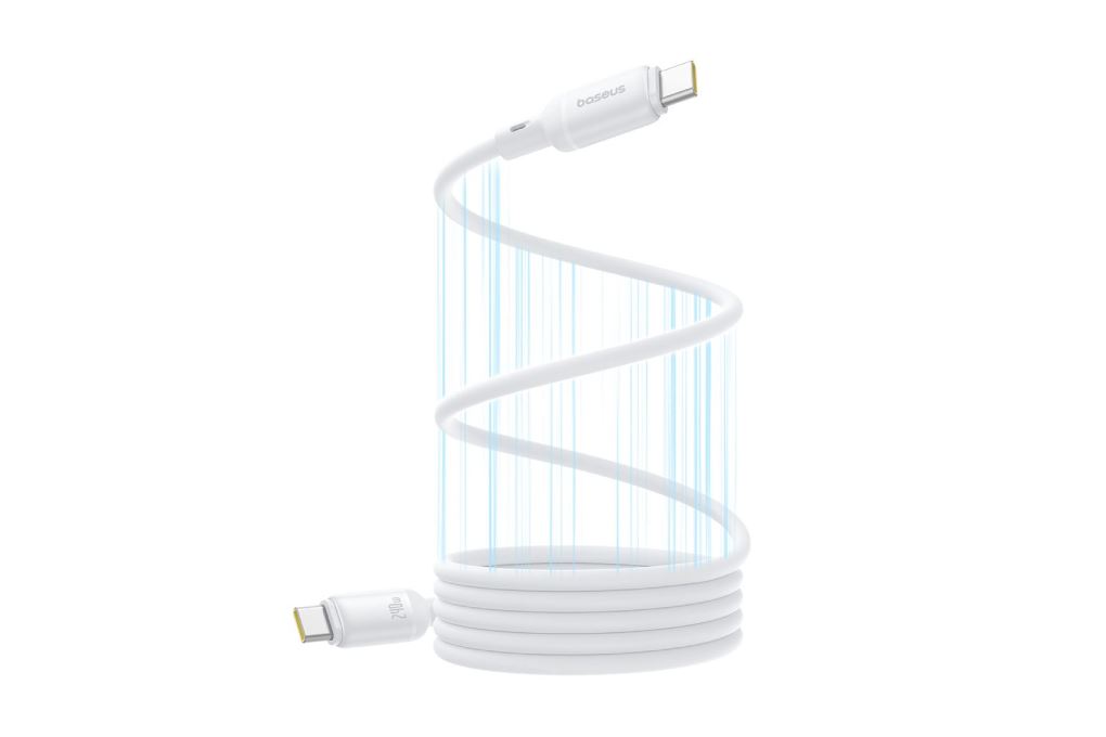 Cáp sạc nhanh Type-C - Type-C 240W 1m Baseus PicoGo CB000153 Màu Trắng