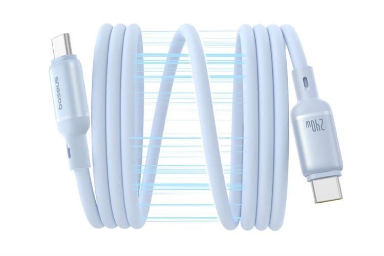 Cáp sạc nhanh Type-C - Type-C 240W 1m Baseus PicoGo CB000153 Màu Xanh Da Trời