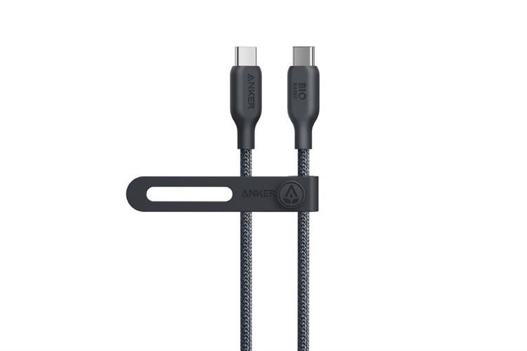 Cáp Type C - Type C 0.9m Anker 543 Nylon Bio-braided A80E5 Màu Đen