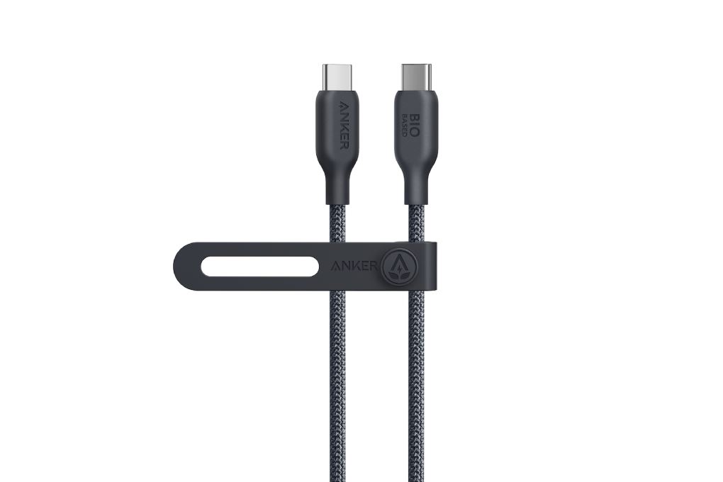 Cáp sạc nhanh Type-C - Type-C 240W 0.9m Anker 543 Nylon Bio-braided A80E5 Màu Đen