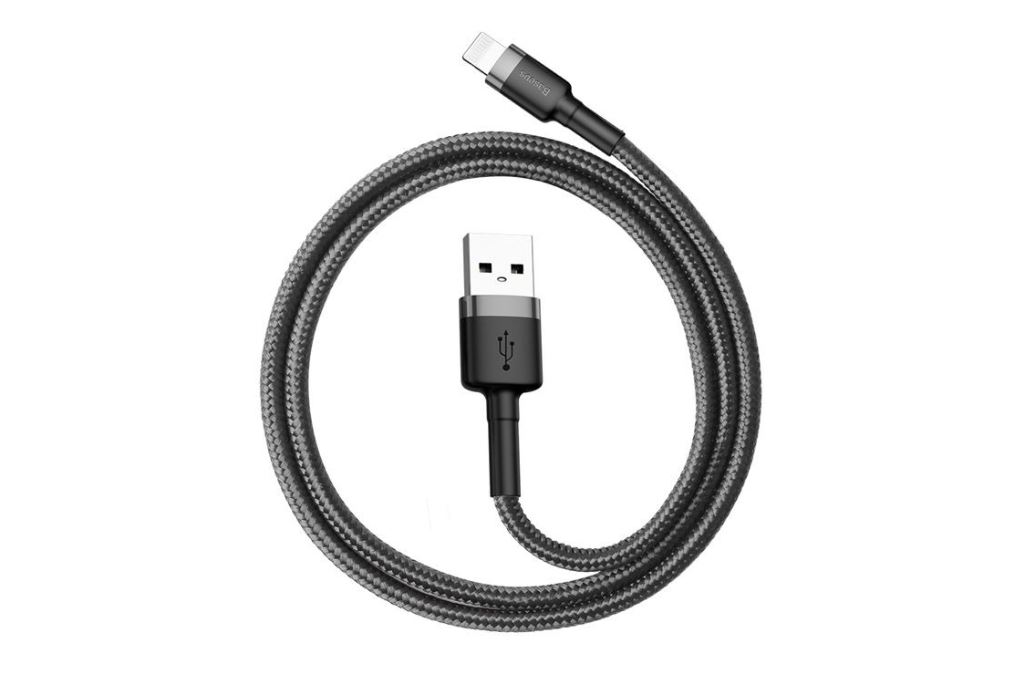 Cáp sạc USB-A - Lightning 12W 1m Baseus Cafule CALKLF-BG1 Màu Đen - Xám