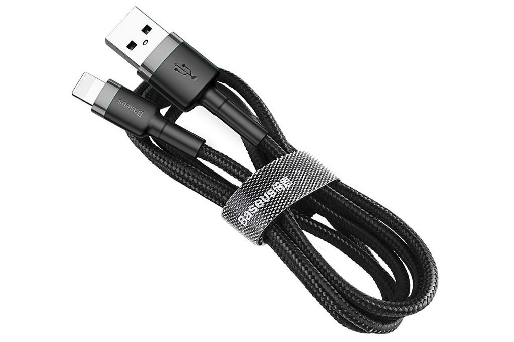 Cáp sạc USB-A - Lightning 12W 1m Baseus Cafule CALKLF-BG1 Màu Đen - Xám