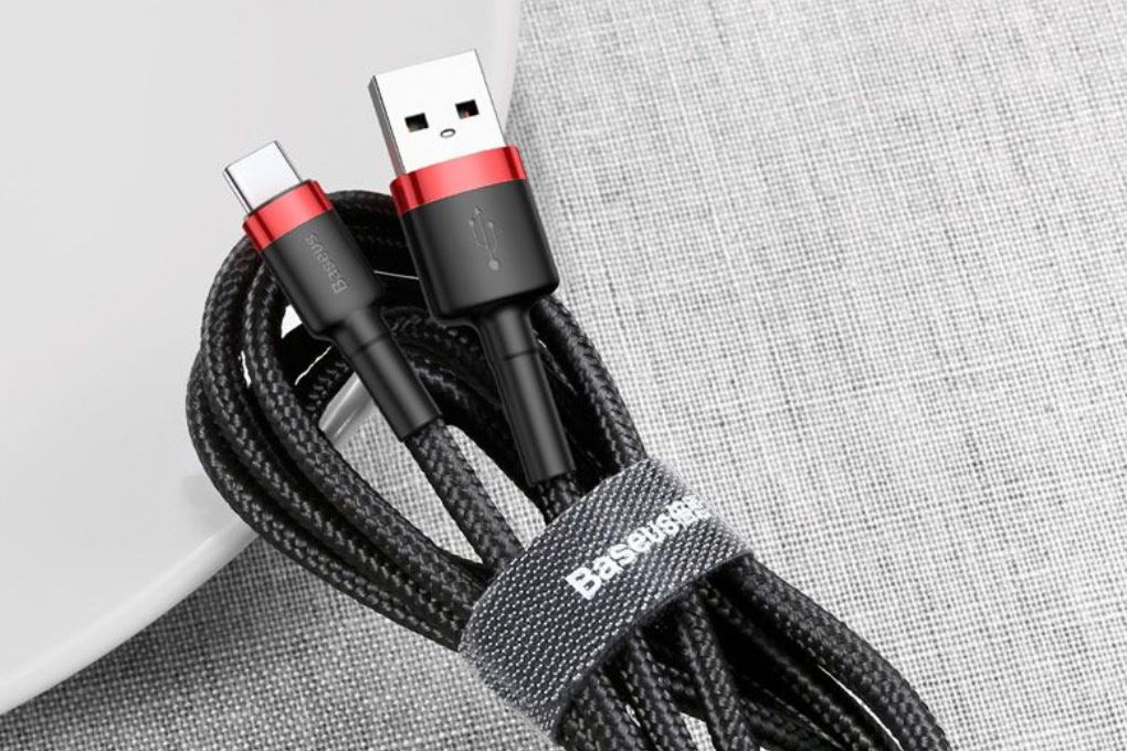 Cáp sạc USB-A - Type-C 15W 1m Baseus Cafule CATKLF-B1 Màu Đen - Đỏ