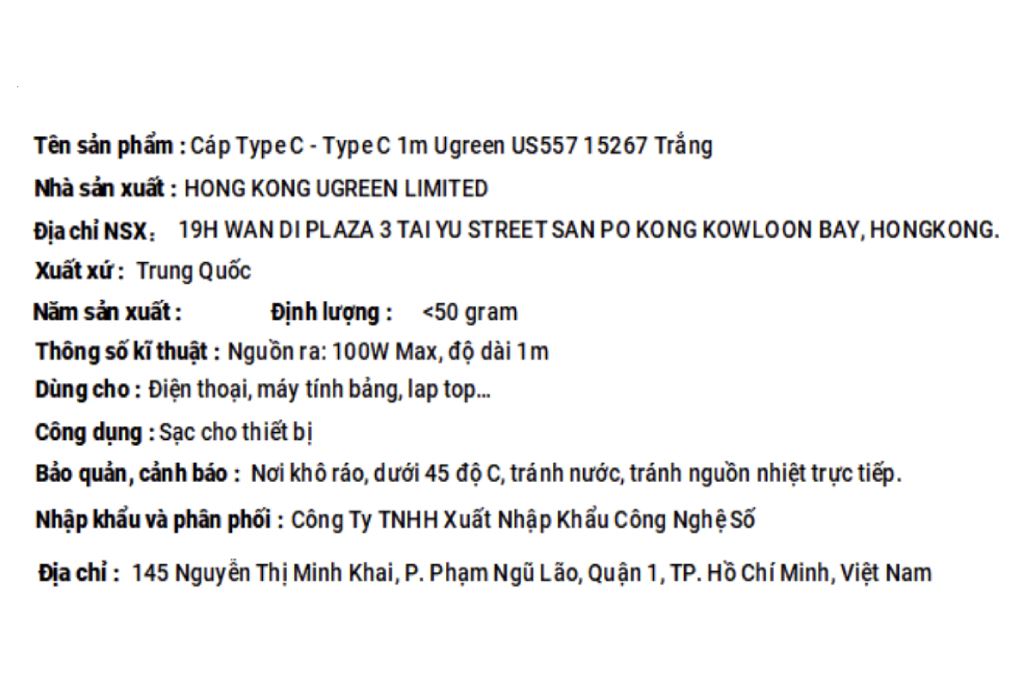 Cáp sạc nhanh và truyền dữ liệu Type-C - Type-C 100W 1m Ugreen US557 15267 - 4
