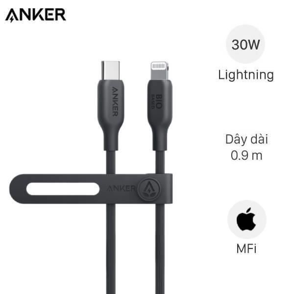 Cáp Type C – Lightning MFi 0.9m Anker 541 Bio A80A1
