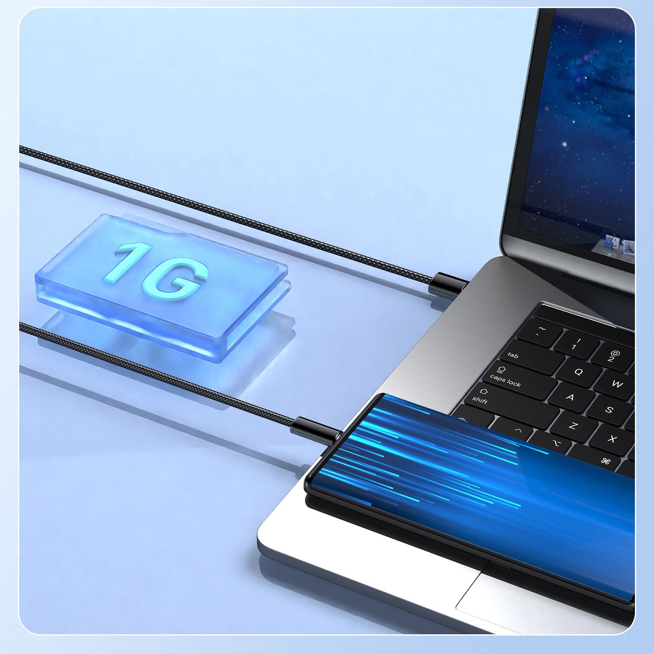 Cáp sạc Type C - Lightning 1m CL25 sạc PD27W khả năng tương thích rộng