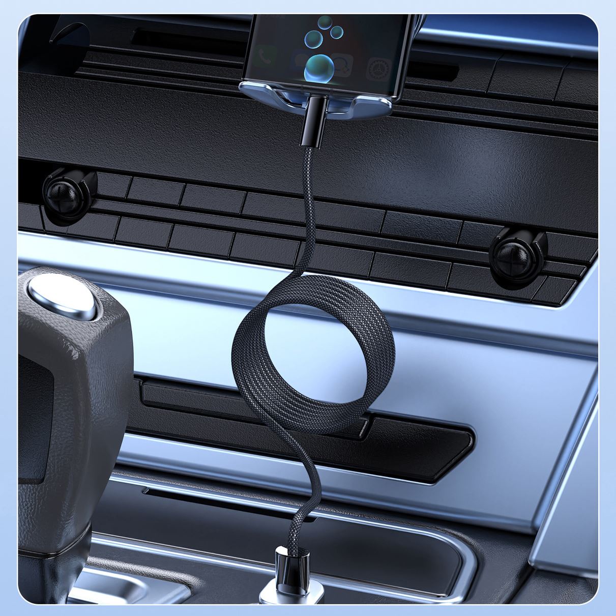 Cáp sạc Type C - Lightning 1m CL25 thiết kế nam châm chống rối tiện lợi