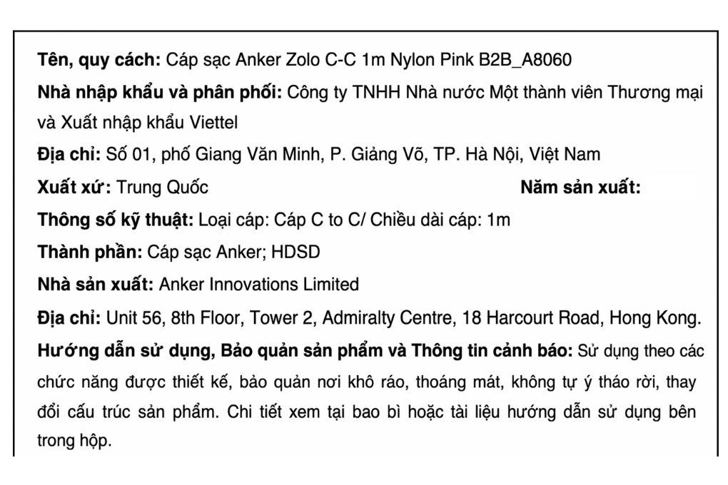 Cáp sạc nhanh và truyền dữ liệu Type-C - Type-C 240W 1m Anker Zolo A8060 Màu Hồng