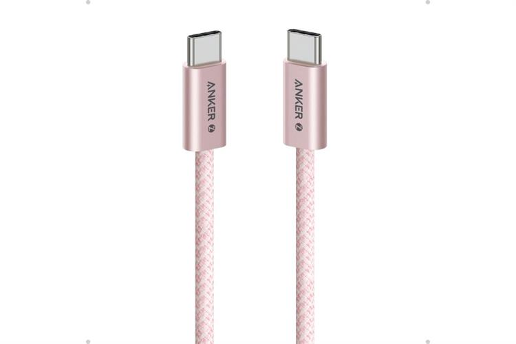 Cáp sạc nhanh và truyền dữ liệu Type-C - Type-C 240W 1m Anker Zolo A8060 Màu Hồng