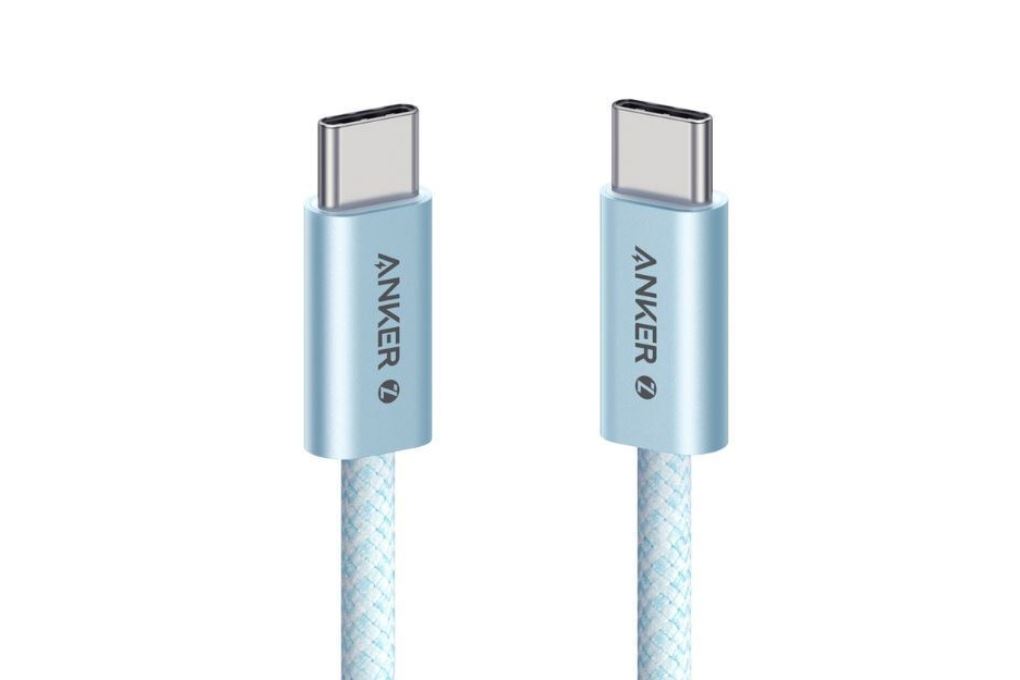 Cáp sạc nhanh và truyền dữ liệu Type-C - Type-C 240W 1m Anker Zolo A8060 Màu Xanh da trời