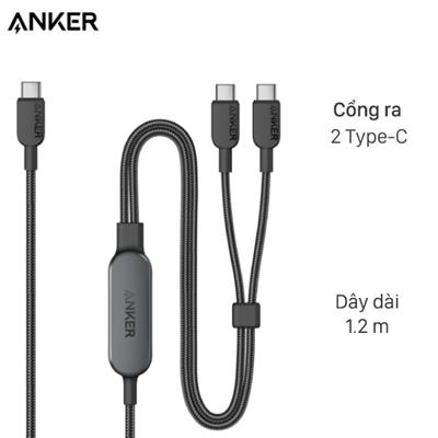Cáp sạc nhanh 2 đầu Type-C - Type-C Type-C 140W 1.2m Anker A8895