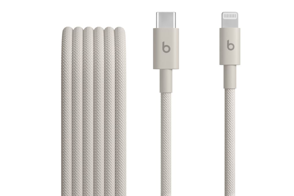 Cáp sạc nhanh và truyền dữ liệu Type-C - Lightning 18W 1.5m Beats Màu Kem