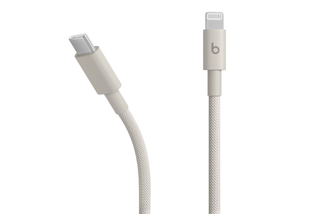 Cáp sạc nhanh và truyền dữ liệu Type-C - Lightning 18W 1.5m Beats Màu Kem