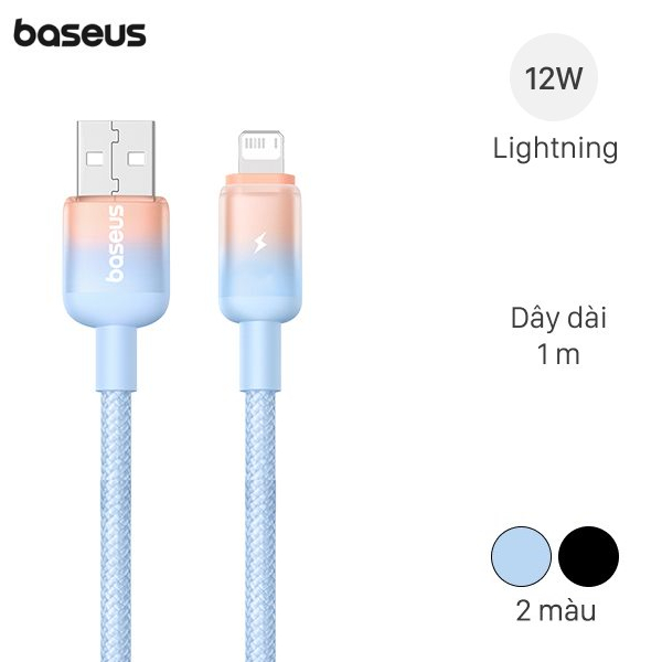 Cáp Lightning 1m Baseus Discolor CB000104