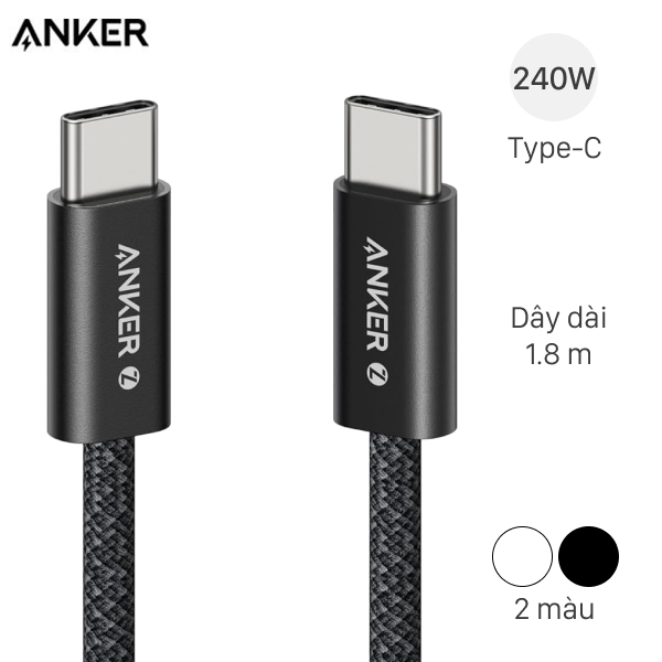 Cáp sạc nhanh và truyền dữ liệu 1.8m Anker Zolo A8060