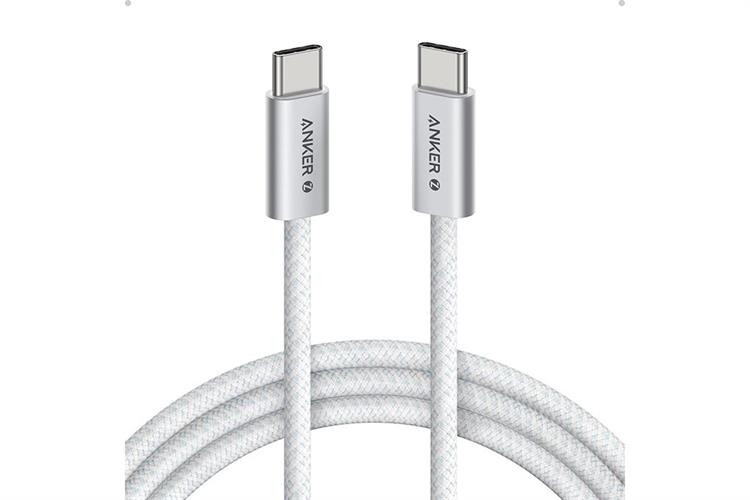 Cáp sạc nhanh và truyền dữ liệu Type-C - Type-C 240W 1.8m Anker Zolo A8060 Màu Trắng