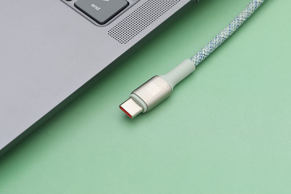 Cáp sạc nhanh Type-C - Type-C 100W 1m Xmobile L2515 Màu Xanh mint