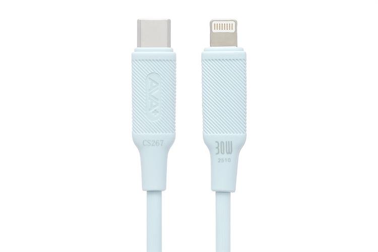 Cáp sạc nhanh Type-C - Lightning 30W 1m AVA+ CS267