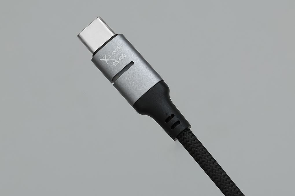 Cáp sạc nhanh Type-C - Type-C 60W 0.2m Xmobile CS300 Màu Đen