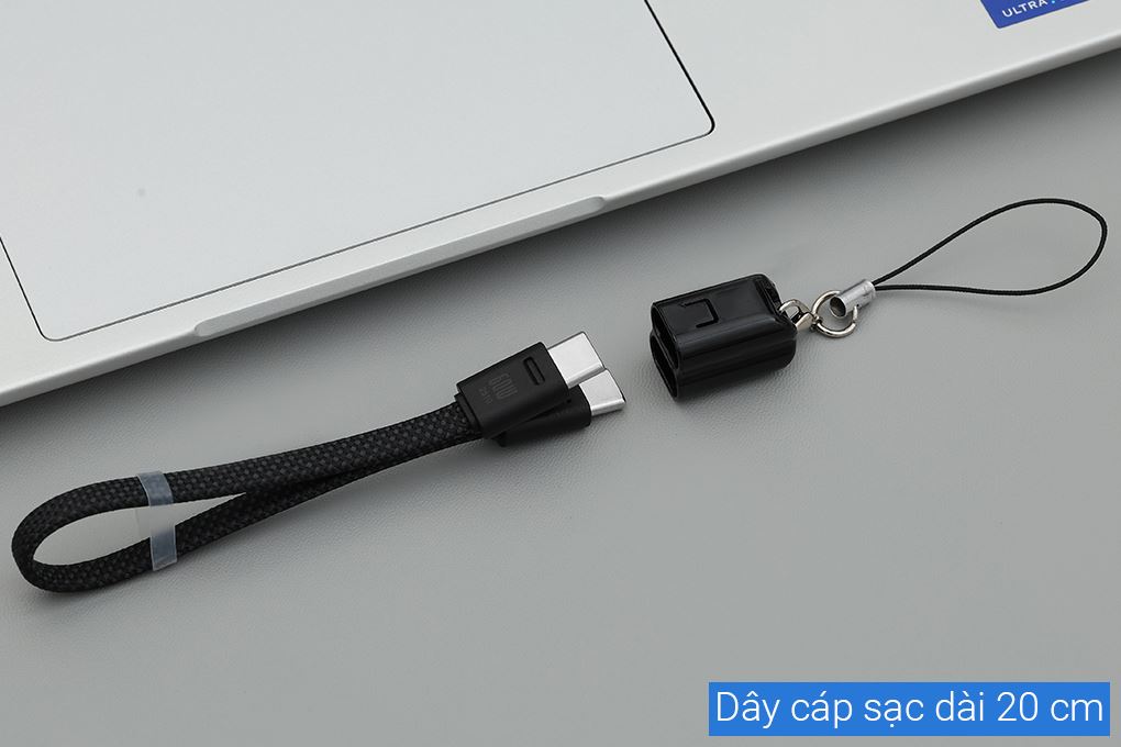 Cáp sạc nhanh Type-C - Type-C 60W 0.2m Xmobile CS374 Màu Đen