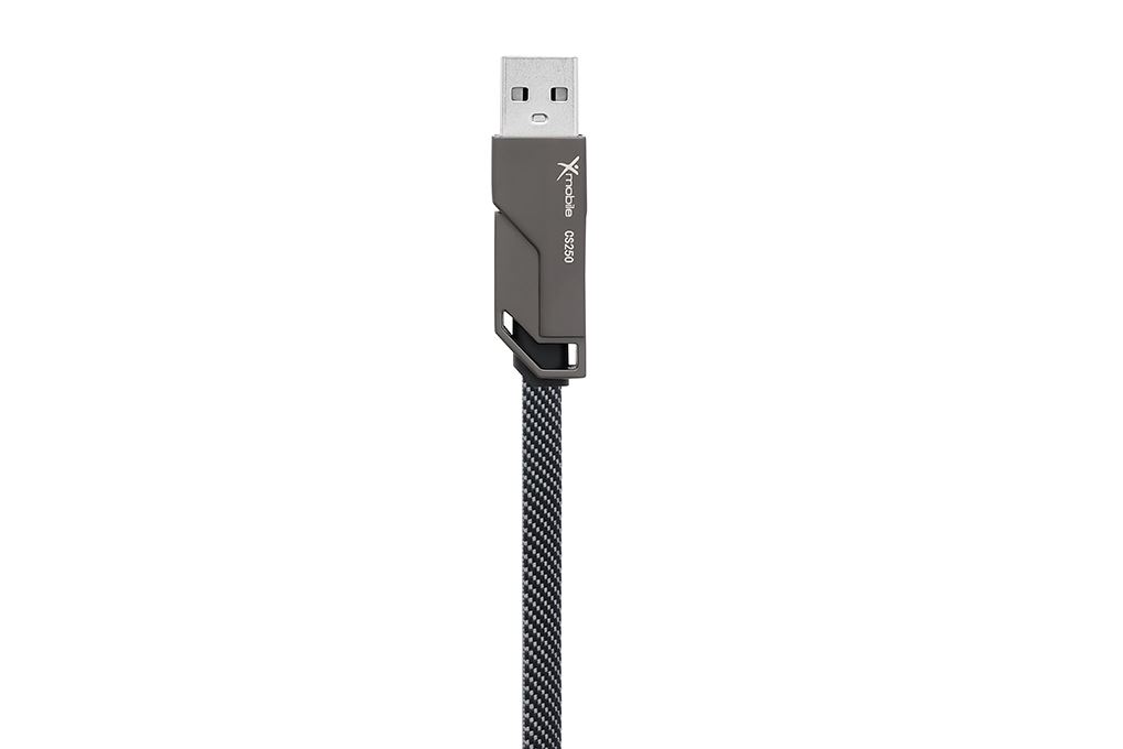 Cáp sạc nhanh đa năng 4 in 1 Lightning Type C 60W 1m Xmobile CS250 Màu Đen