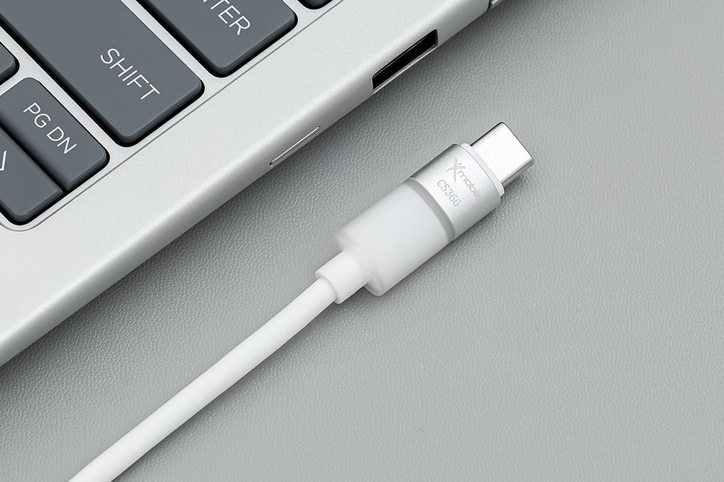 Cáp sạc nhanh Type-C - Lightning 30W 1m Xmobile LED CS366 Màu Trắng