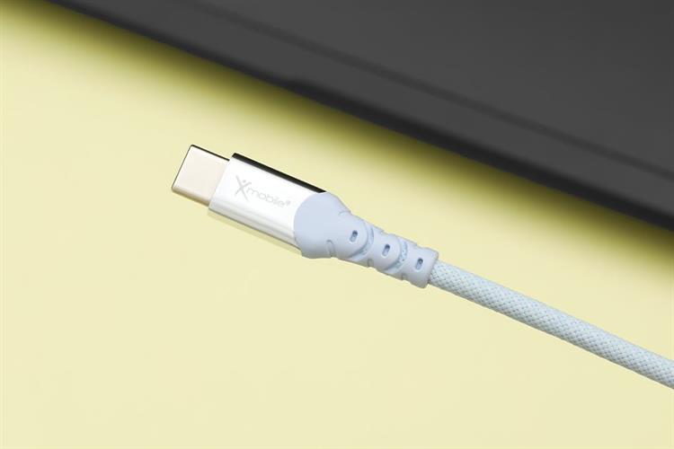 Cáp sạc nhanh và truyền dữ liệu Type-C - Type-C 100W 1m Xmobile DS1706C Màu Xanh Dương
