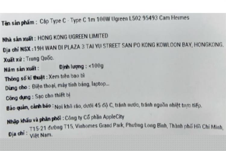 Cáp sạc nhanh và truyền dữ liệu Type-C - Type-C 100W 1m Ugreen L502 Màu Cam