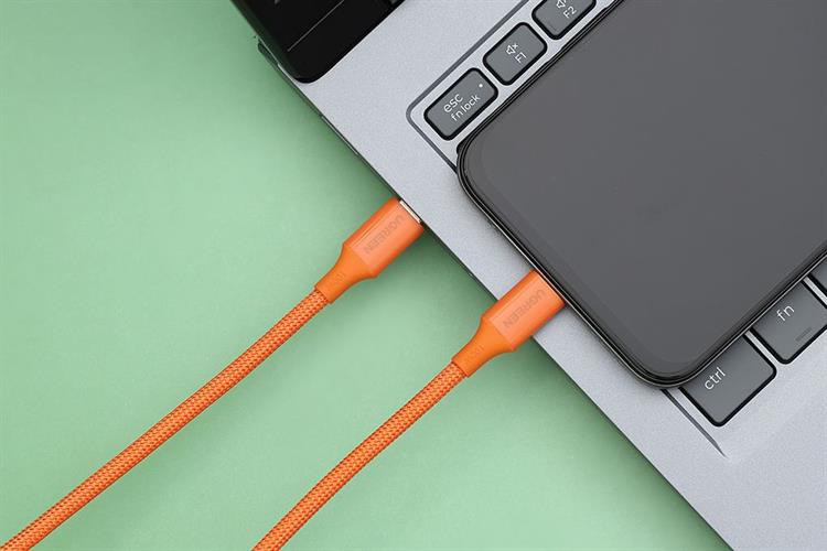 Cáp sạc nhanh và truyền dữ liệu Type-C - Type-C 100W 1m Ugreen L502 Màu Cam