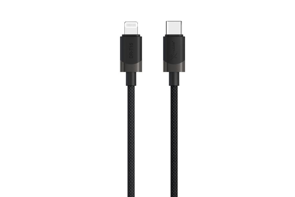 Cáp sạc nhanh Type-C - Lightning 27W 1m Xmobile DR-T15 Màu Đen