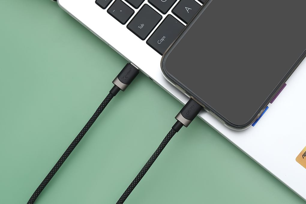 Cáp sạc nhanh Type-C - Lightning 27W 1m Xmobile DR-T15 Màu Đen