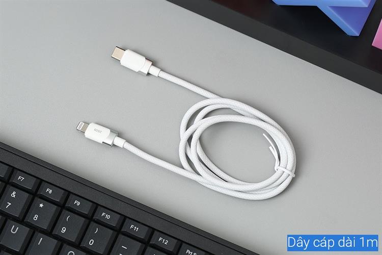 Cáp sạc nhanh Type-C - Lightning 27W 1m Xmobile DR-T15 Màu Trắng