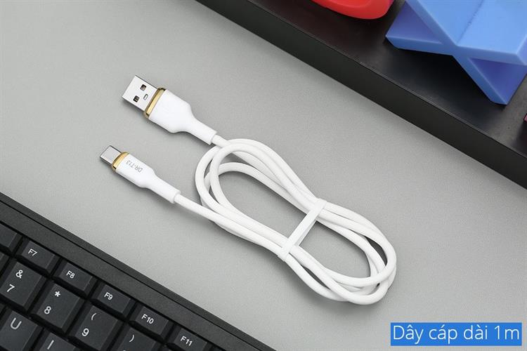 Cáp sạc USB-A - Type-C 15W 1m AVA+ DRT13 Màu Trắng
