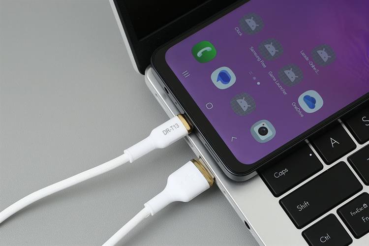 Cáp sạc USB-A - Type-C 15W 1m AVA+ DRT13 Màu Trắng