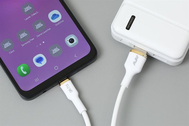 Cáp sạc USB-A - Type-C 15W 1m AVA+ DRT13 Màu Trắng