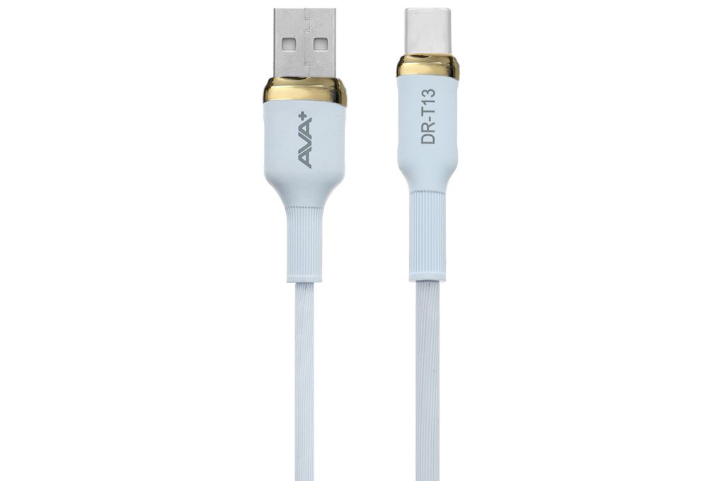 Cáp sạc USB-A - Type-C 15W 1m AVA+ DR-T13 Màu Xanh da trời